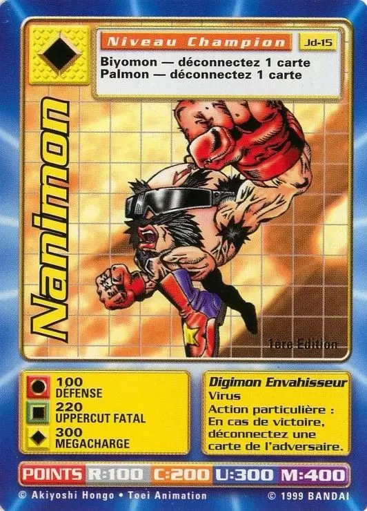 Carte Digimon JD - Nanimon 1ère Edition