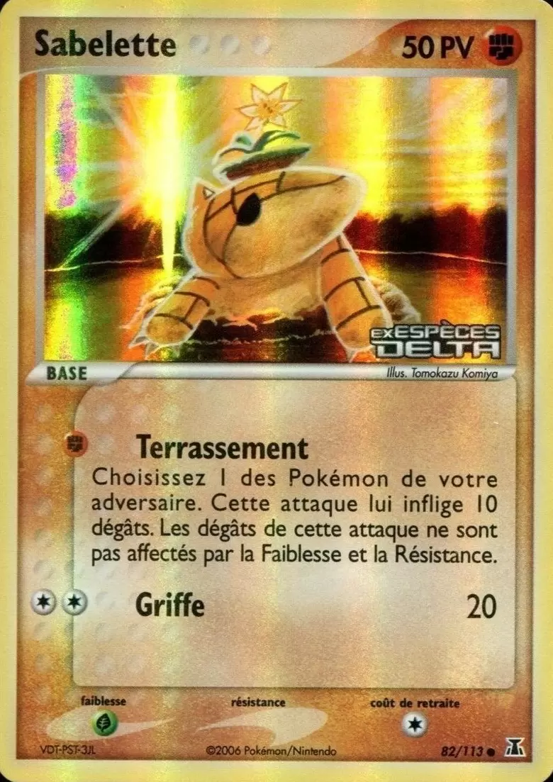 EX Espèce Delta - Sabelette holographique Logo