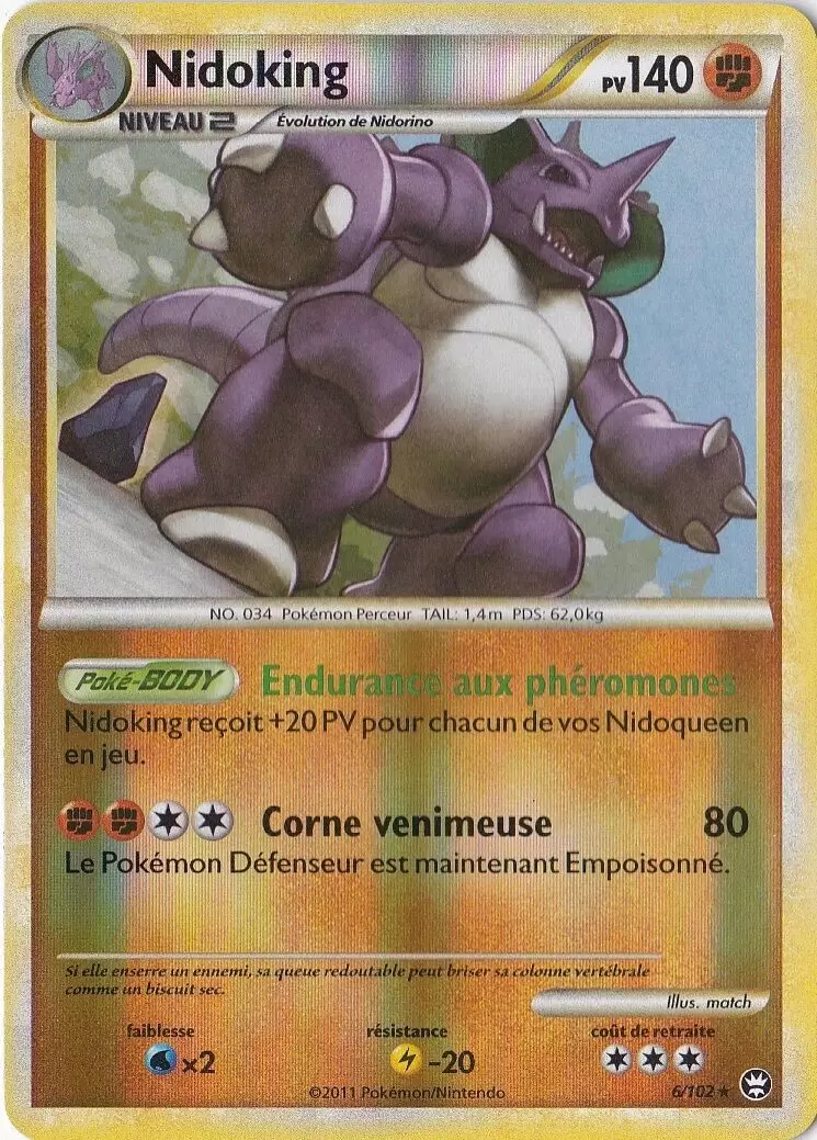 Pokémon Série HS-Triomphe - Nidoking Reverse