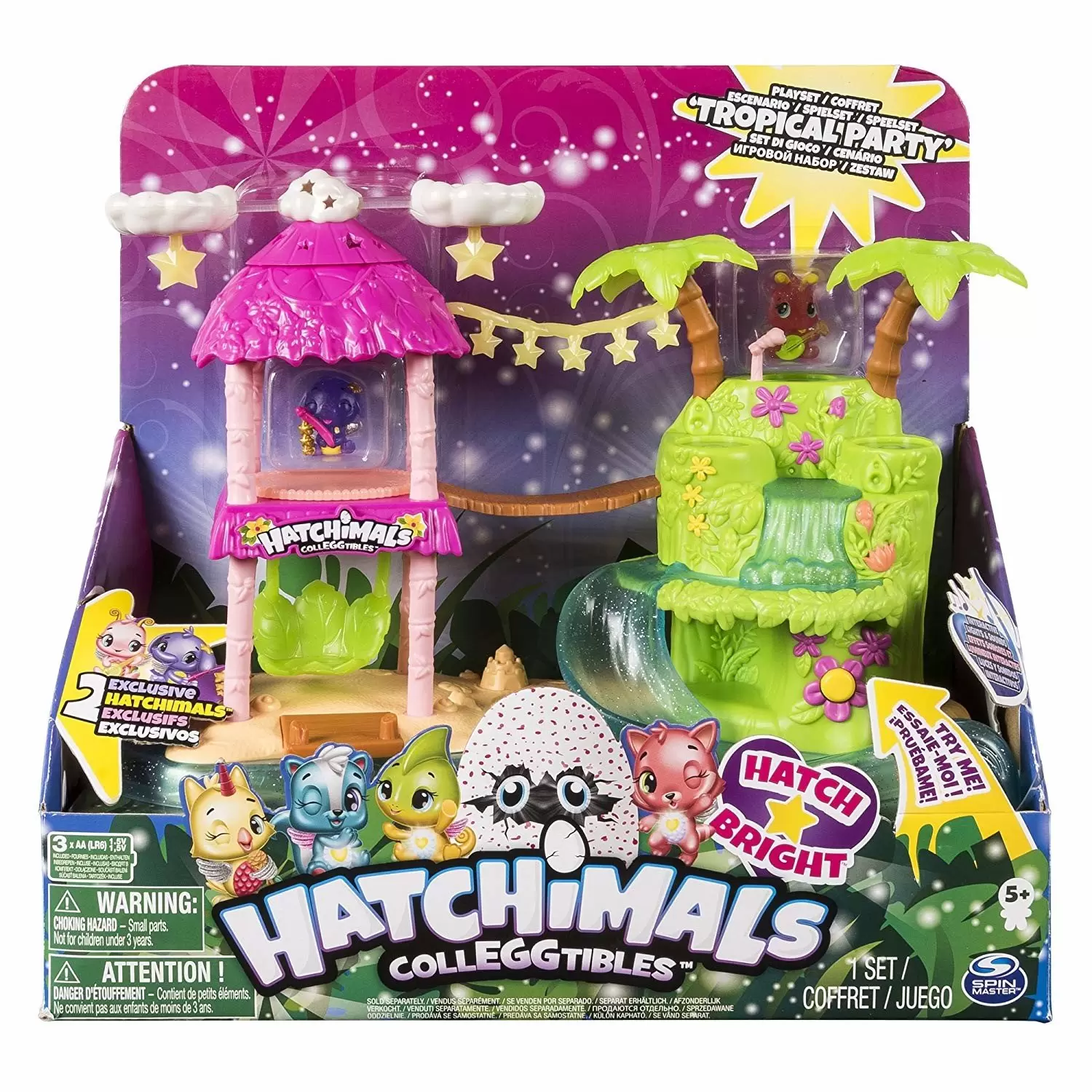 Hatchimals ColeGGtibles Playsets and Case - Fête Tropicale + 2 Hatchimals Exclusifs