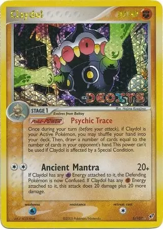 Deoxys - Claydol Holo Logo