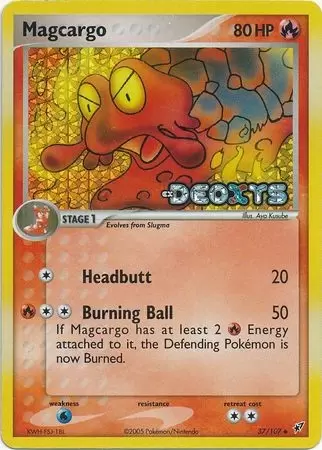 Deoxys - Magcargo Holo Logo