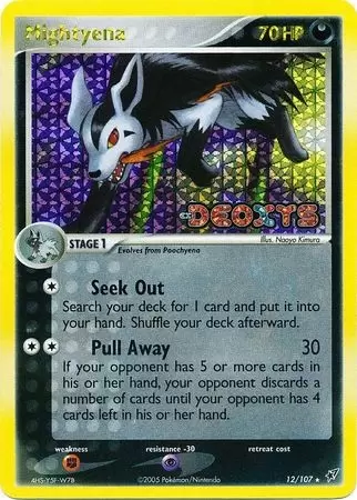 Deoxys - Mightyena Holo Logo