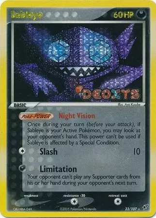 Deoxys - Sableye Holo Logo
