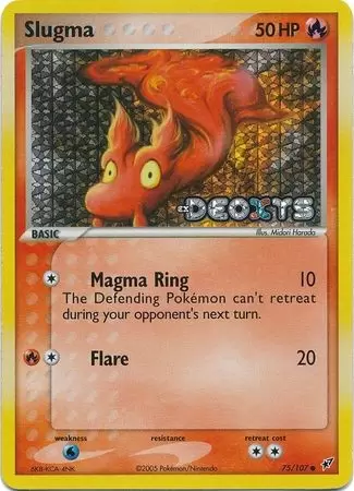 Deoxys - Slugma Holo Logo