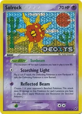 Deoxys - Solrock Holo Logo