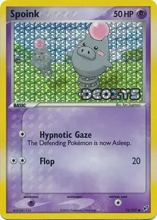 Deoxys - Spoink Holo Logo