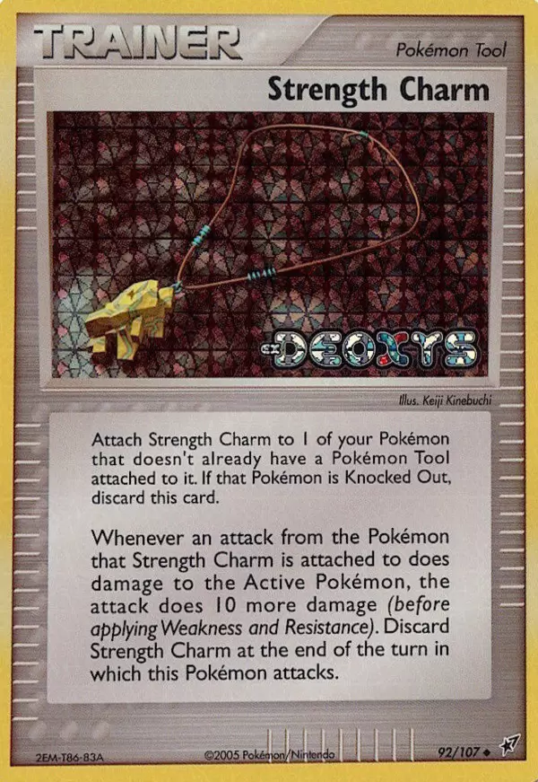 Deoxys - Strength Charm Holo Logo