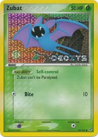 Deoxys - Zubat Holo Logo