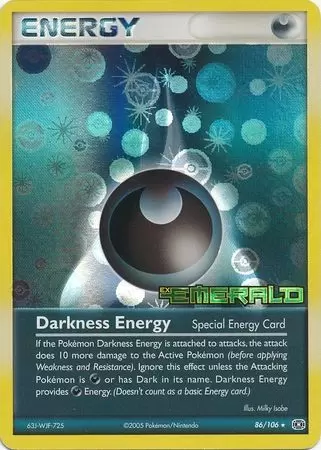 EX Emerald - Darkness Energy Holo Logo