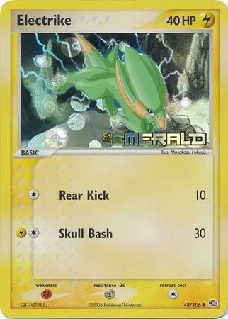 EX Emerald - Electrike Holo Logo