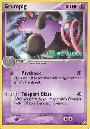 EX Emerald - Grumpig Prerelease