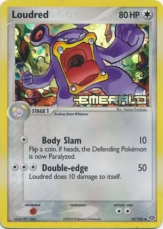 EX Emerald - Loudred Holo Logo