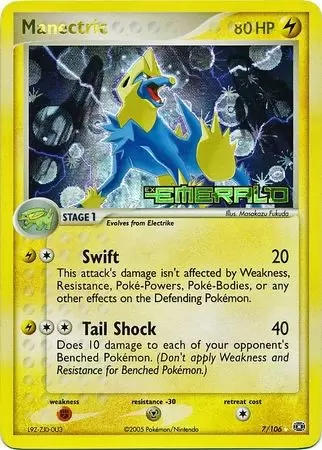 EX Emerald - Manectric Holo Logo