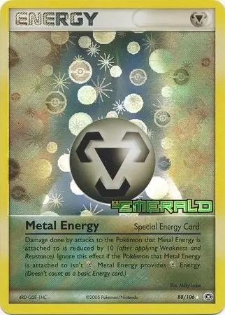 EX Emerald - Metal Energy Holo Logo