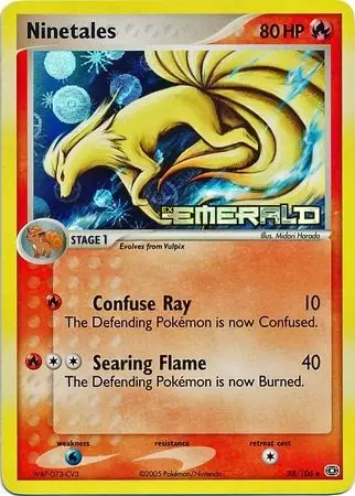EX Emerald - Ninetales Holo Logo
