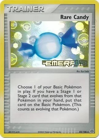 EX Emerald - Rare Candy Holo Logo