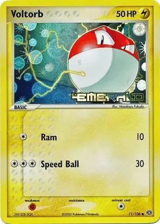 EX Emerald - Voltorb Holo Logo