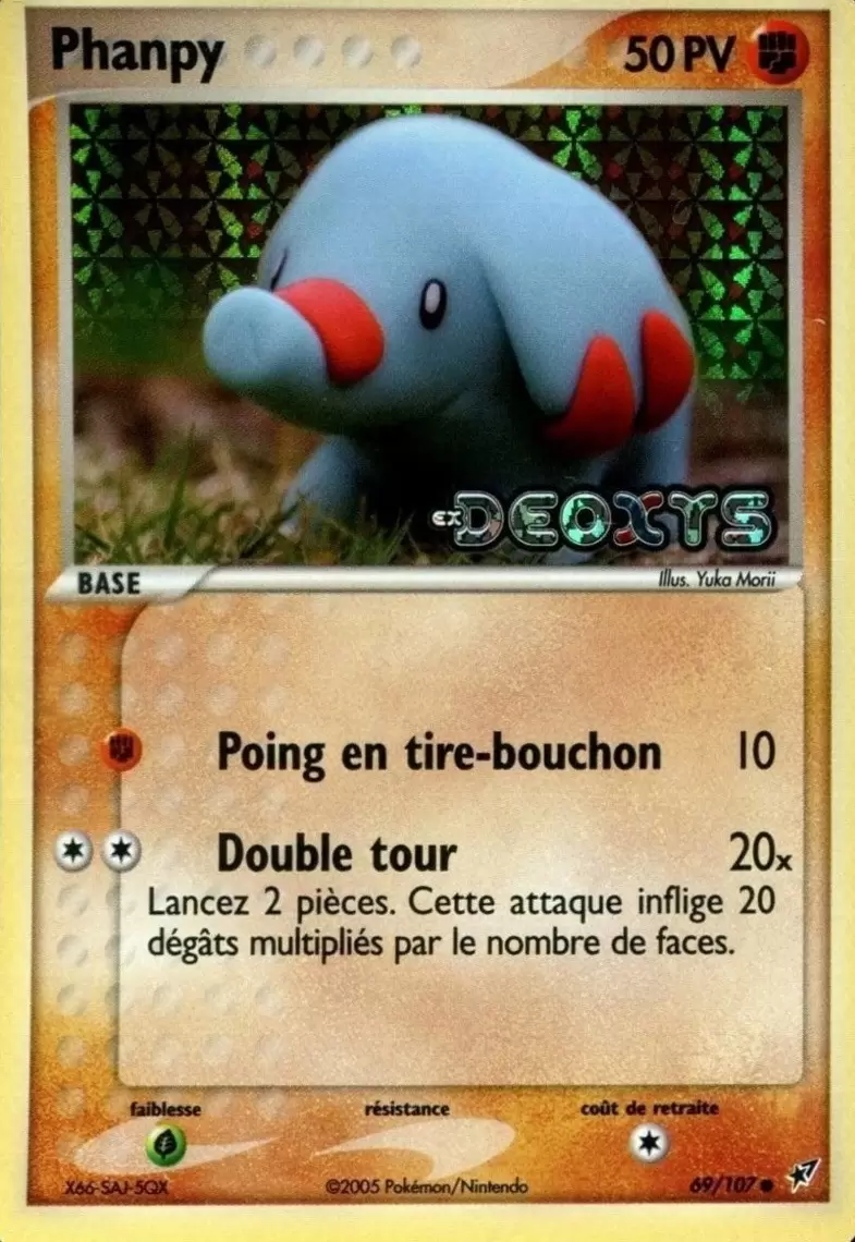 EX Deoxys - Phanpy Holographique Logo