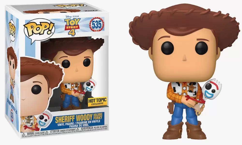 POP! Disney - Toy Story 4 - Sheriff Woody holding Forky