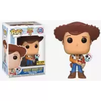 Toy Story 4 - Sheriff Woody holding Forky