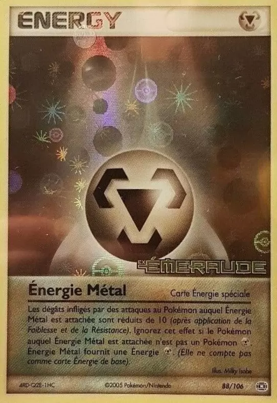 EX Emeraude - Énergie Métal holographique Logo