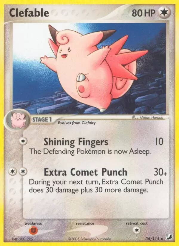 EX Unseen Forces - Clefable