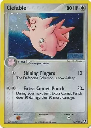 EX Unseen Forces - Clefable Holo Logo
