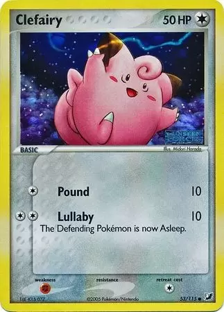 EX Unseen Forces - Clefairy Holo Logo