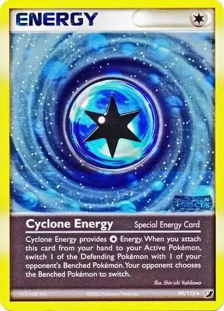 EX Unseen Forces - Cyclone Energy Holo Logo