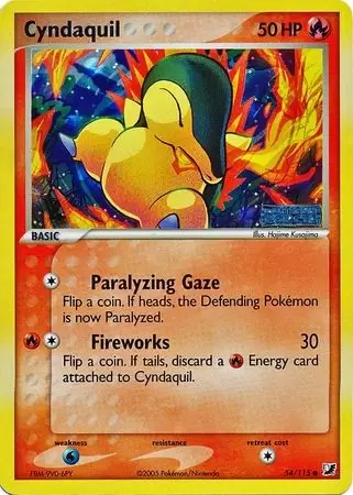 EX Unseen Forces - Cyndaquil Holo Logo