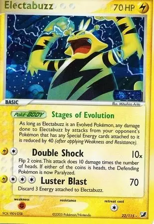 EX Unseen Forces - Electabuzz Holo Logo