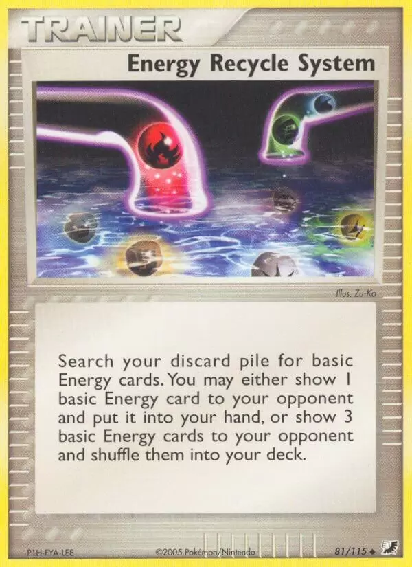 EX Unseen Forces - Energy Recycle System