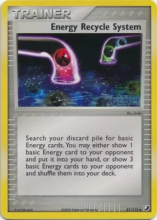EX Unseen Forces - Energy Recycle System Holo Logo