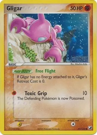 EX Unseen Forces - Gligar Holo Logo