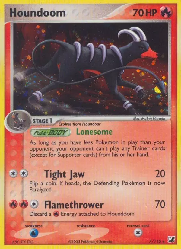 EX Unseen Forces - Houndoom Holo
