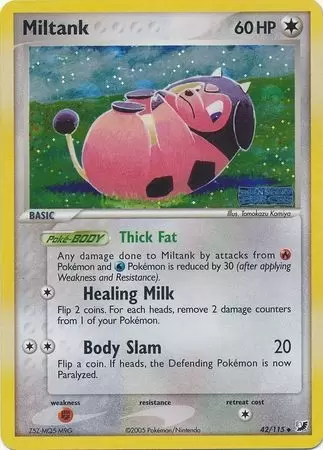 EX Unseen Forces - Miltank Holo Logo