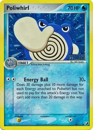 EX Unseen Forces - Poliwhirl Holo Logo