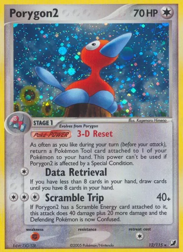 EX Unseen Forces - Porygon2 Holo