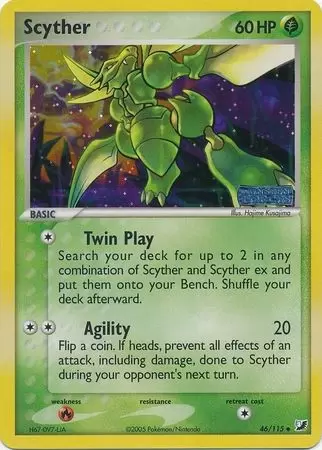EX Unseen Forces - Scyther Holo Logo