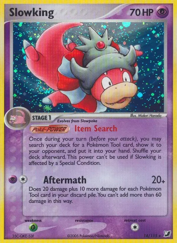 EX Unseen Forces - Slowking Holo