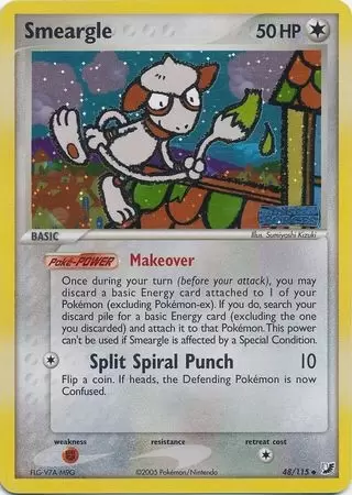 EX Unseen Forces - Smeargle Holo Logo