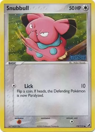 EX Unseen Forces - Snubbull Holo Logo