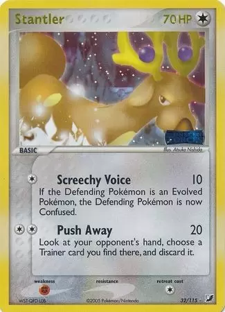 EX Unseen Forces - Stantler Holo Logo