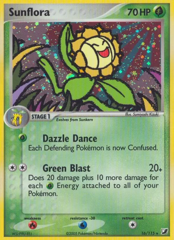 EX Unseen Forces - Sunflora Holo