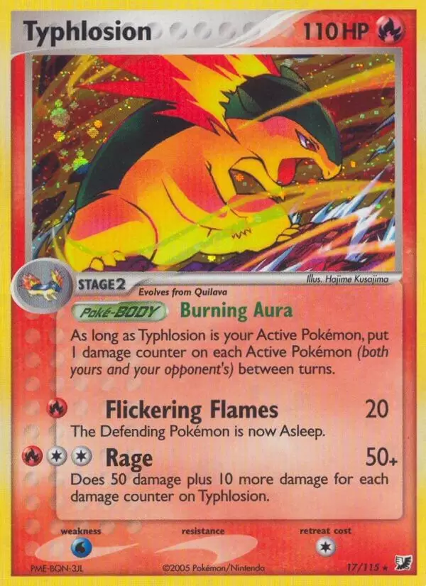 EX Unseen Forces - Typhlosion Holo
