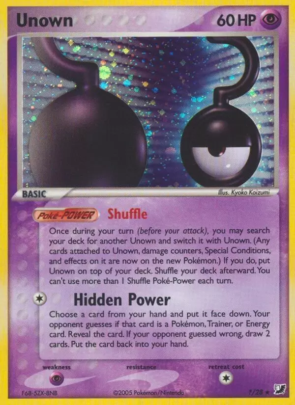 EX Unseen Forces - Unown