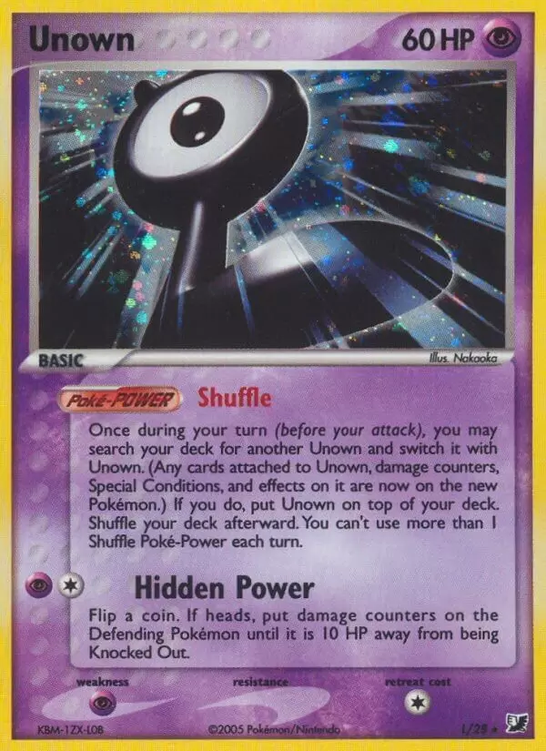 EX Unseen Forces - Unown