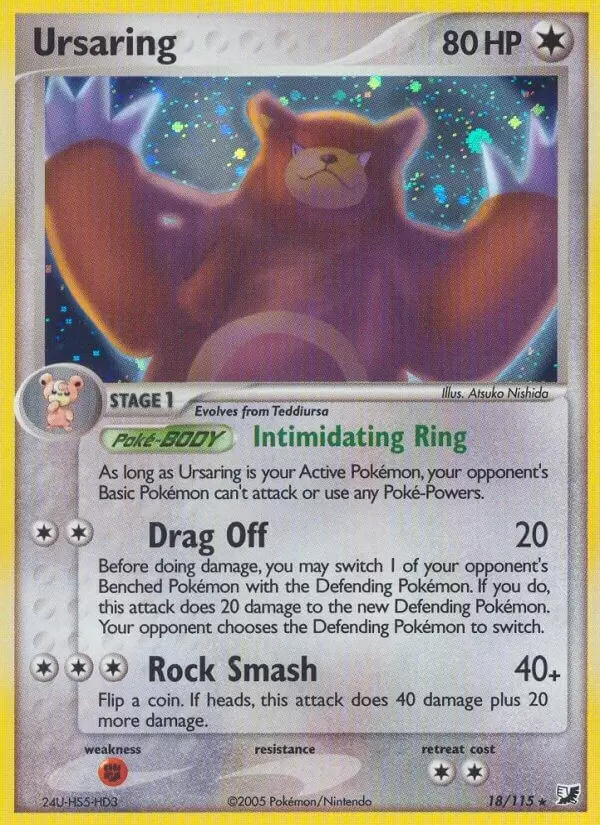 EX Unseen Forces - Ursaring Holo