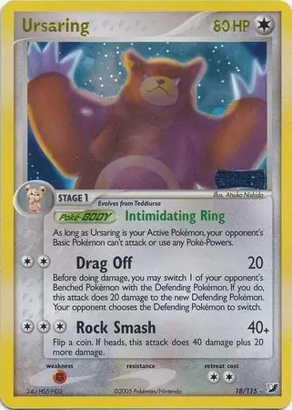 EX Unseen Forces - Ursaring Holo Logo